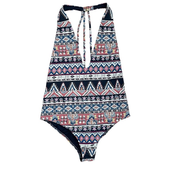 Billabong Women’s Last Tribe One Piece Swimsuit – Size Large (Black Sands) - Picture 3 of 9